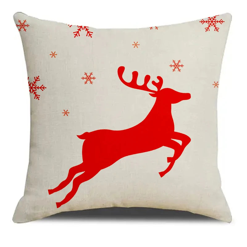Housse de Coussin Noël 40x40 cm ambiance chaleureuse