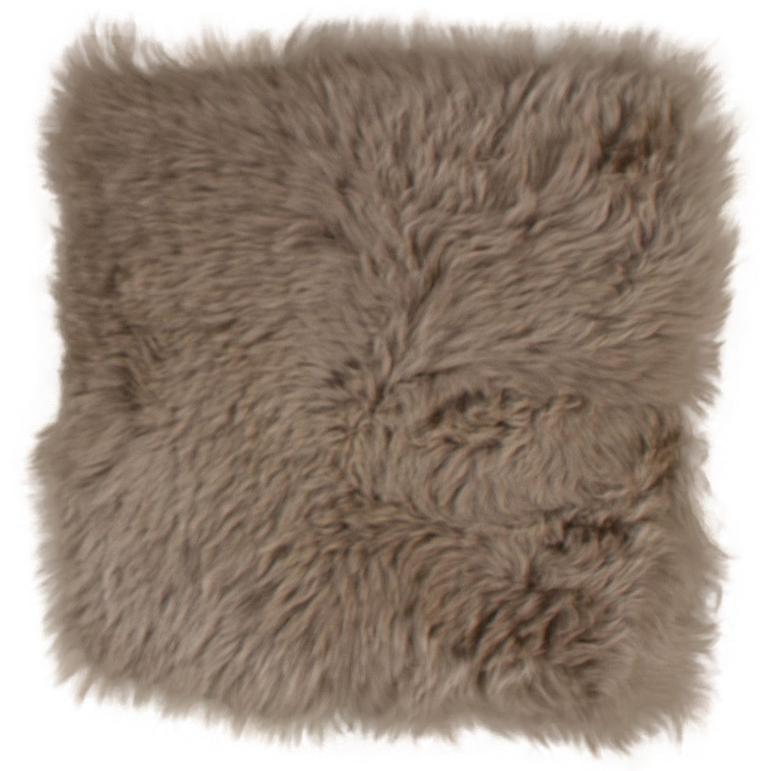 Coussin de chaise peau de mouton de Nouvelle-Zélande taupe - vue 3