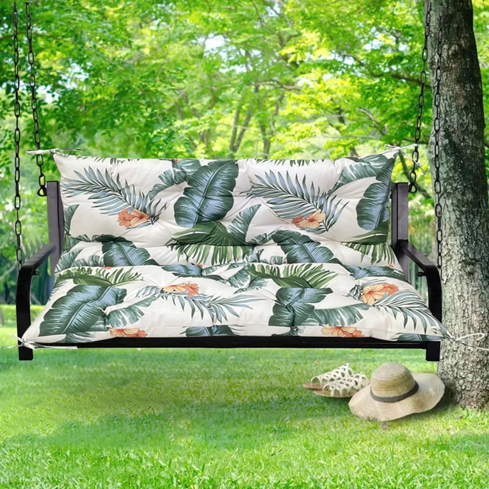 Coussin palette avec des motifs végétaux