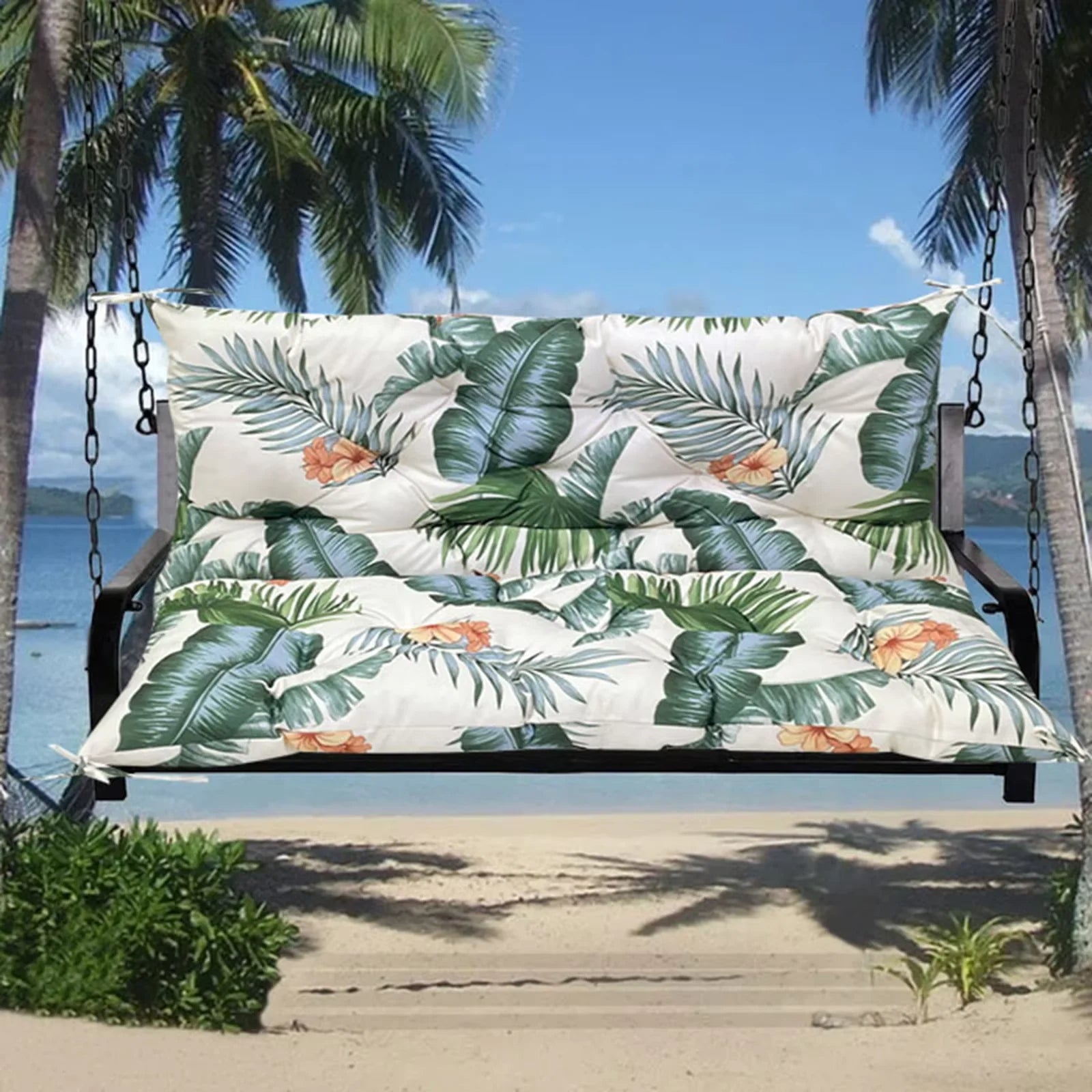 Coussin palette avec des motifs végétaux