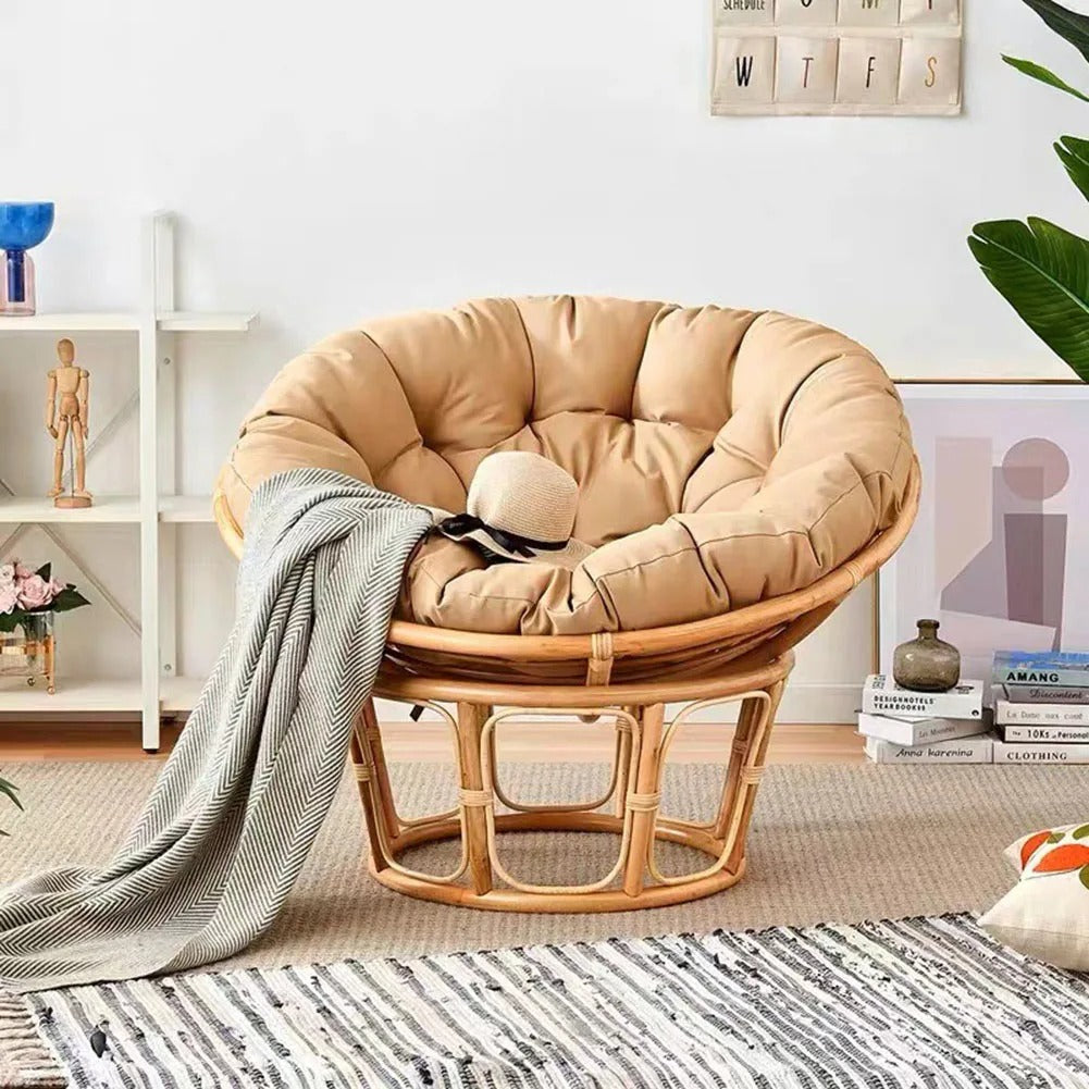 Grand coussin d'assise rond et moelleux - Ø60 cm