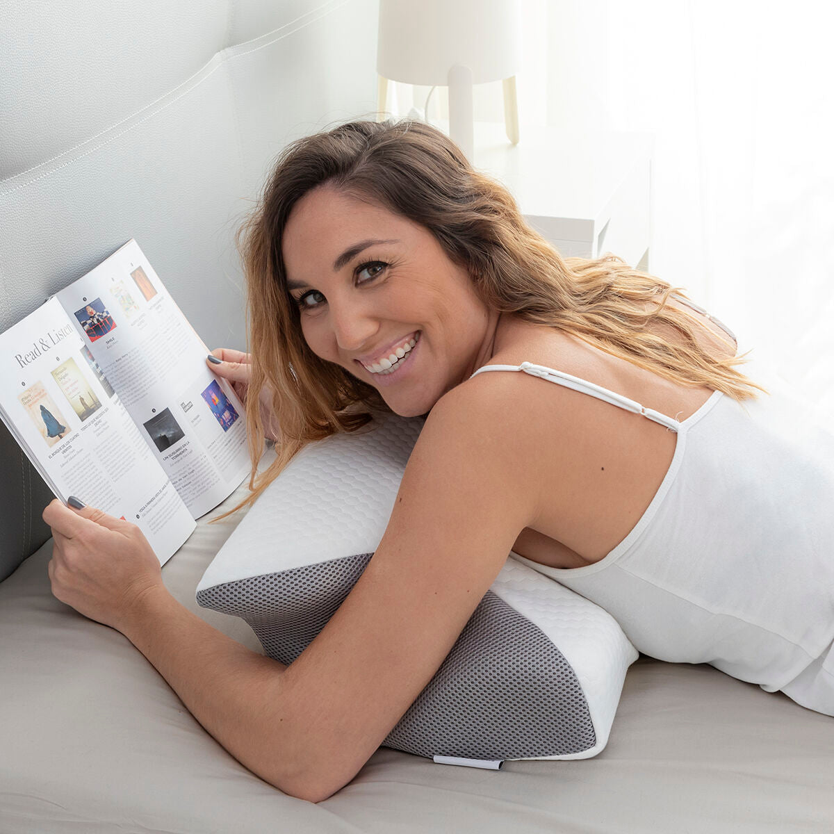 Coussin ergonomique anti ronflement