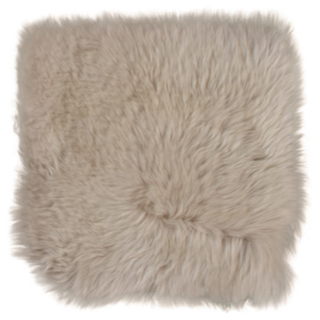 Coussin de chaise peau de mouton de Nouvelle-Zélande lin - vue 3