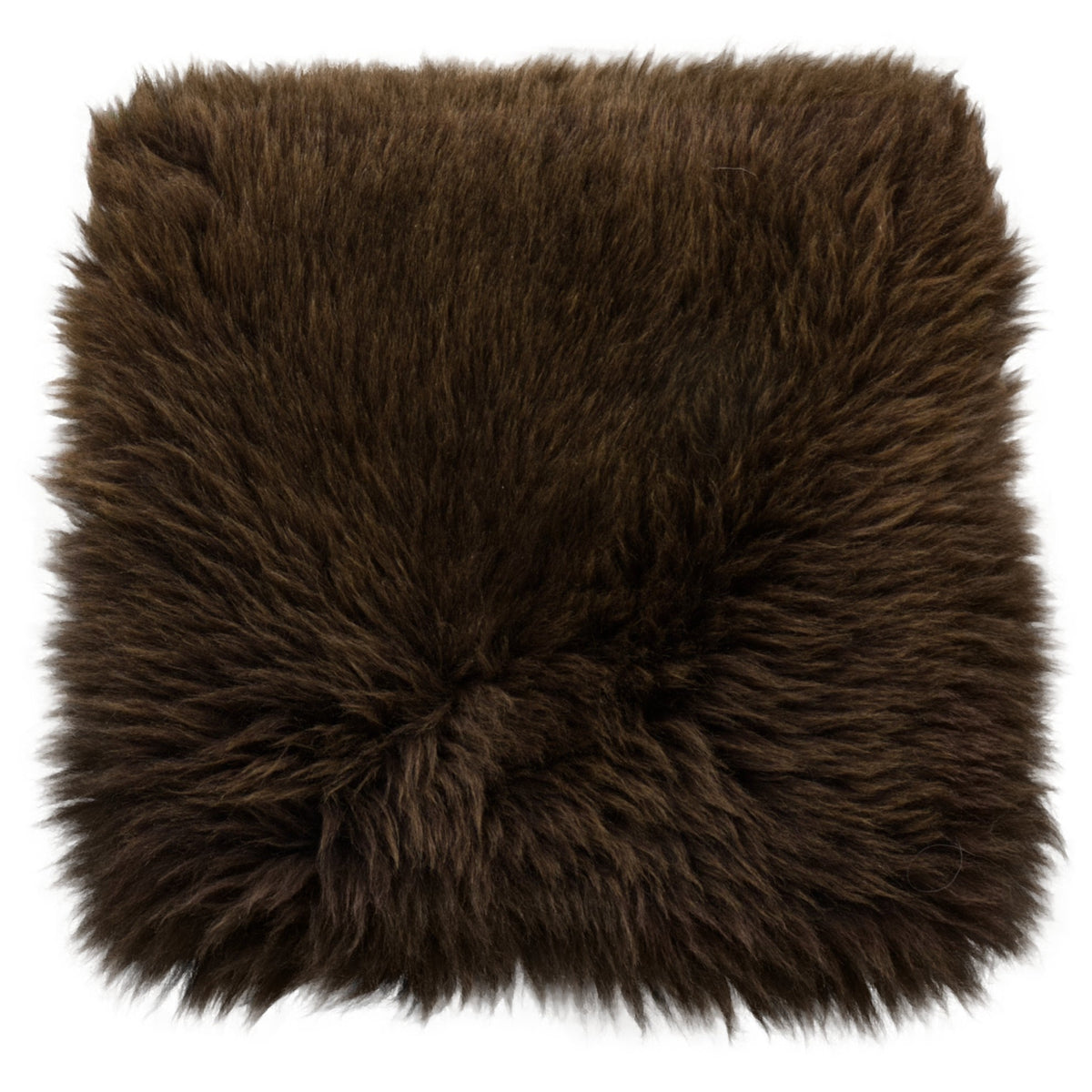 Coussin de chaise peau de mouton Texel marron