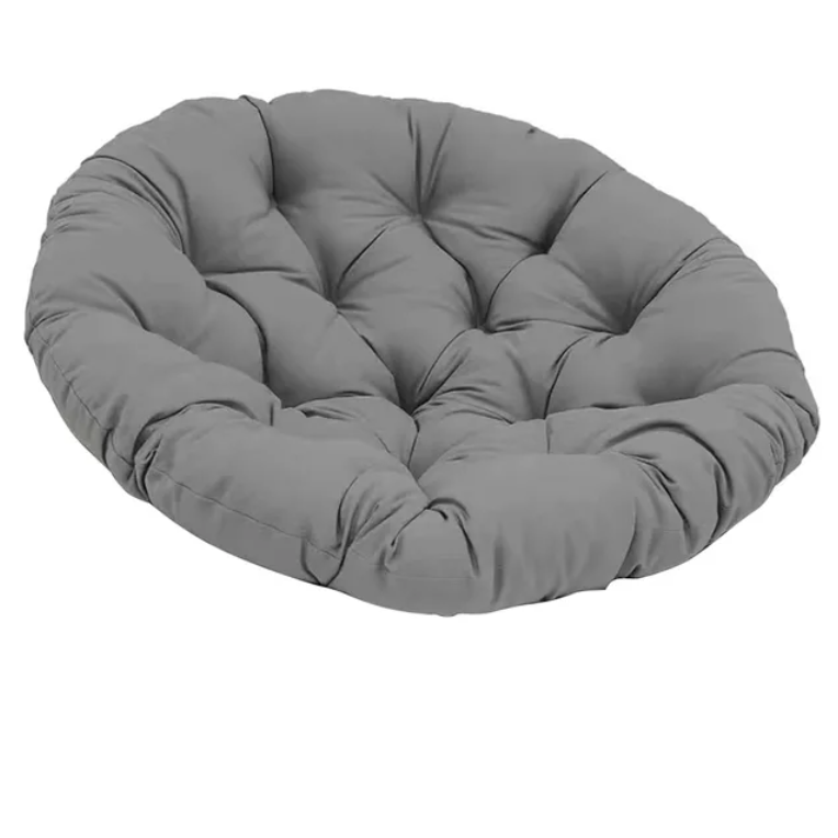 Coussin deperlant extérieur 60x60 de forme ronde sur fond blanc