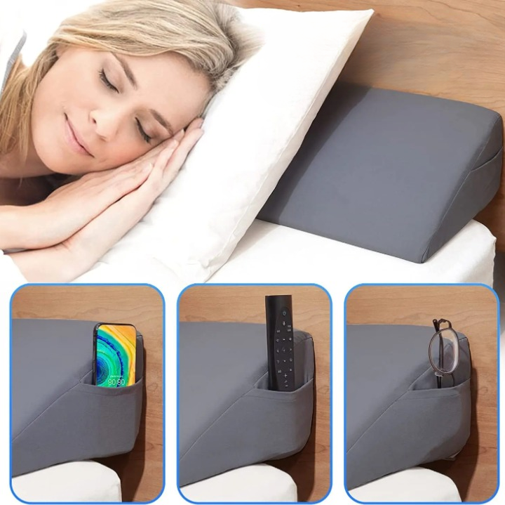 Coussin de positionnement pour dormir avec poche de rangement